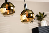 Hanglampen - Hanglamp Nala 3 - lichts getrapt glas goud - Dimehouse