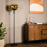 Vloerlampen - Vloerlamp Nala 1 - lichts glas goud - Dimehouse