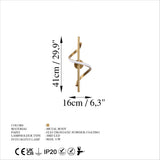 Wandlampen - Wandlamp Goud Metaal Opulent - Dimehouse