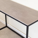 Toeletta Fien Effetto Marmo Grigio 100x40 cm