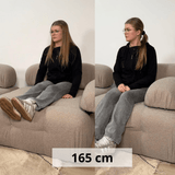 Divano componibile 2 posti Doblo beige