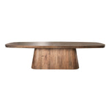 Eettafels - Deens Ovale Eettafel Alo Acaciahout Bruin 300x120 cm - Dimehouse