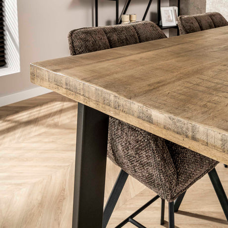 Bartafels - Industriële Bartafel Mangohout Wyatt Blank 135x70 cm - Dimehouse