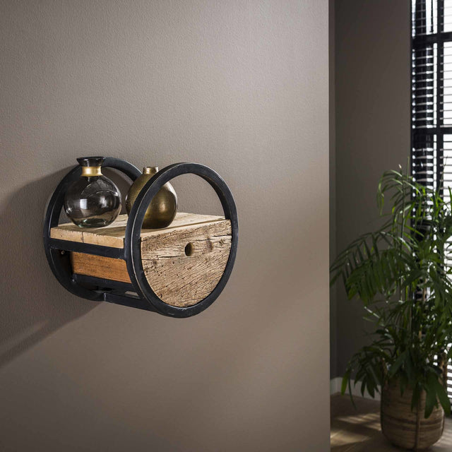 Mensola a muro Liv DH Interior Hardwood LxLxH 32x32x27 Hardwood Foto atmosferica vista frontale diagonale