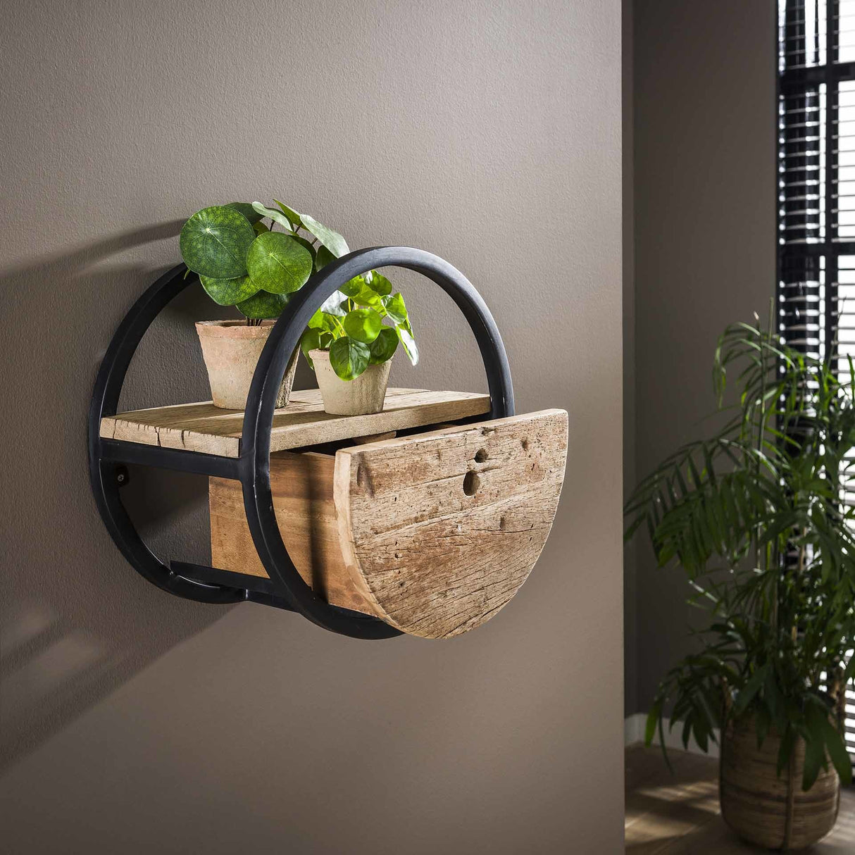 Mensola a muro Liv DH Interior Hardwood LxLxH 43x43x28 Hardwood Atmospheric foto dettaglio