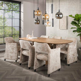 Tavolo da pranzo Sue 215 cm Legno di mango Sabbia