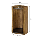 Kapstokken - Paraplubak Liva Mangohout Zandkleur 50 cm - Dimehouse