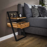 Comodino Camila DH Interior Acacia LxLxH 87x51x21 Legno di acacia Foto ambientale vista frontale diagonale