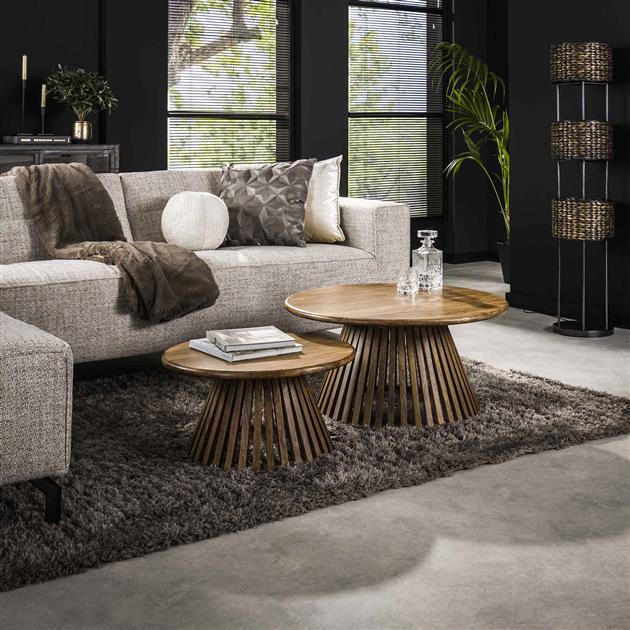 Salontafels - Ronde Salontafel Set van 2 Vera Mangohout - Dimehouse