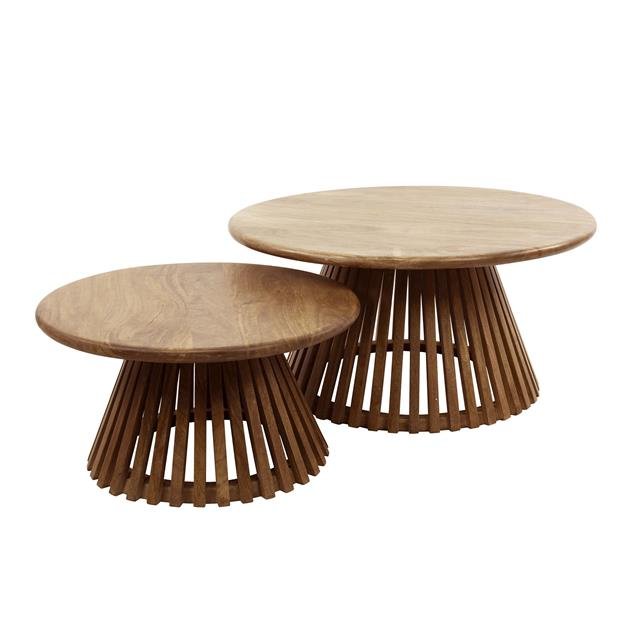 Salontafels - Ronde Salontafel Set van 2 Vera Mangohout - Dimehouse