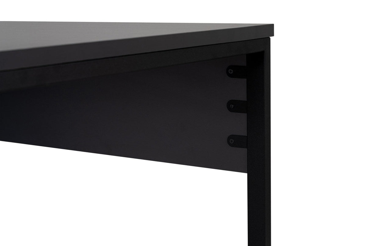 Bureaus - Bureau antraciet met zwart - 240x60 cm - Melamine - Twin - Dimehouse