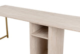 Bureaus - Studiebureau Twin Travertin Goud 240x60 cm Melamine - Dimehouse