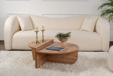 Salontafels - Ronde Salontafel Atlantisch Dennenhout Getrapt Melamine 90 cm Orin - Dimehouse