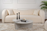 Salontafels - Ronde Salontafel Grijs Getrapt Melamine 90 cm Orin - Dimehouse