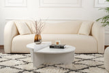 Salontafels - Ronde Salontafel Wit 85 cm Melamine Orin - Dimehouse
