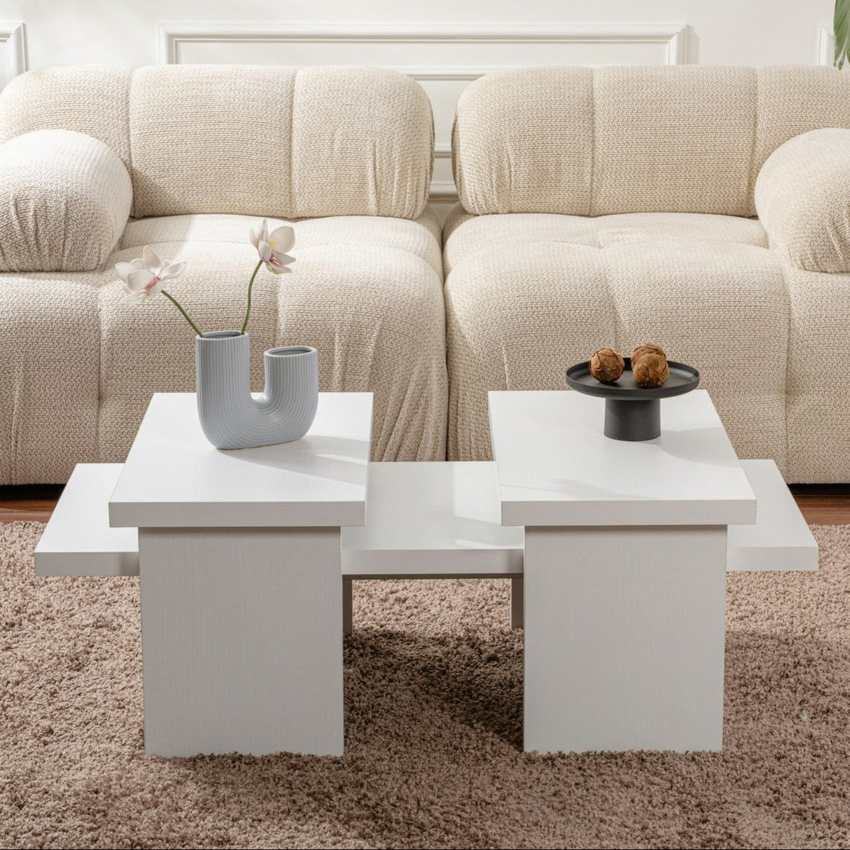 Salontafels - Salontafel Wit Melamine Rebellion - Dimehouse