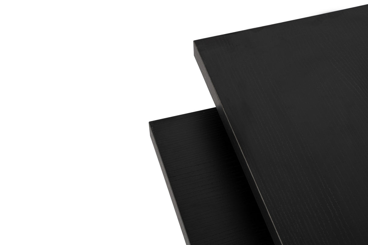 Tavolino da caffè in melamina nera Rebellion