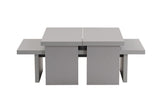 Salontafels - Salontafel Grijs Melamine Rebellion - Dimehouse