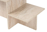 Salontafels - Salontafel travertin melamine Eterna 80 x 40 cm - Dimehouse