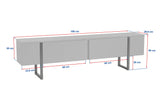 TV Meubels - TV Meubel Beige Melamine Fouden Frame Blitz 50x180x29,5 cm - Dimehouse