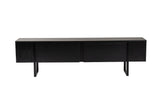 TV Meubels - TV Meubel Zwart Melamine zwart frame 180x50x29,5 cm - Blitz - Dimehouse