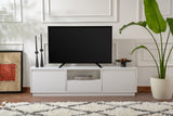 Mobile TV Vanguard in melamina bianco naturale 160x42x29,5 cm