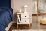 Comodino Melaminico Beige Pulsar - Cornice Oro
