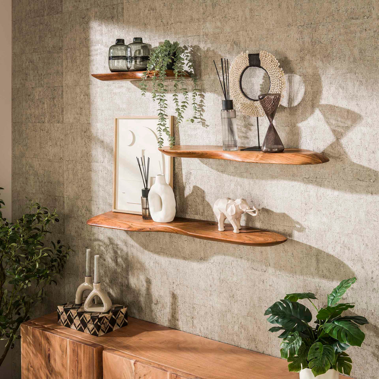 Wandplanken - Nordic Wandplank 120 Acaciahout Massief - Dimehouse