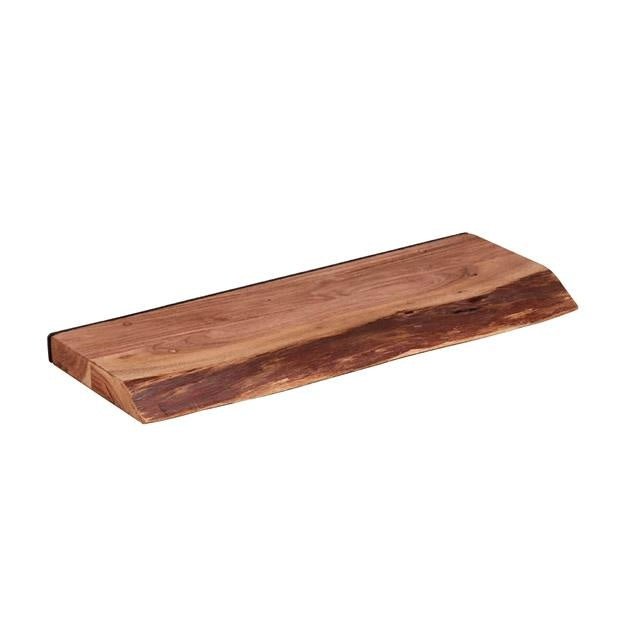 Mensola a muro Durris DH Interior Acacia LxLxH 63x22x7 Legno di acacia Foto bianca vista frontale diagonale