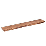Mensola a muro Durris DH Interior Acacia LxLxH 128x28x8 Legno di acacia Foto bianca vista frontale diagonale