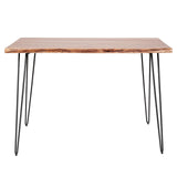 Bartafels - Industriële Bartafel Acaciahout Elin 130 cm - Dimehouse