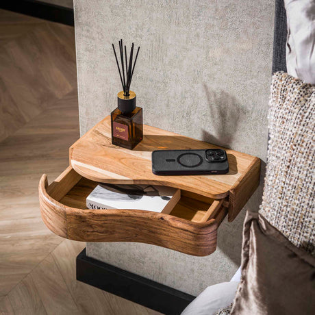 Acacia wand-nachtkastjes Nova L/R (set van 2)