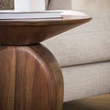 Tavolino Acacia Glaze Brown 45x36x50 cm