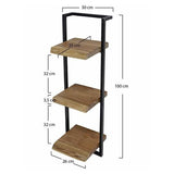 Mensola da parete Aberdeen DH Interior Acacia LxPxH 104x36x13 Legno di acacia Bianco Indicazione dimensione foto