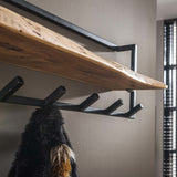 Appendiabiti Dewi DH Interior Acacia LxPxH 104x36x17 Legno di acacia Atmosferica foto dettaglio