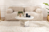 Salontafels - Ronde Salontafel Vano Marmerlook 80 cm - Dimehouse