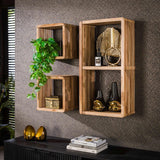 Wandrekken - Wandplank set van 3 Raoul teakhout - Dimehouse