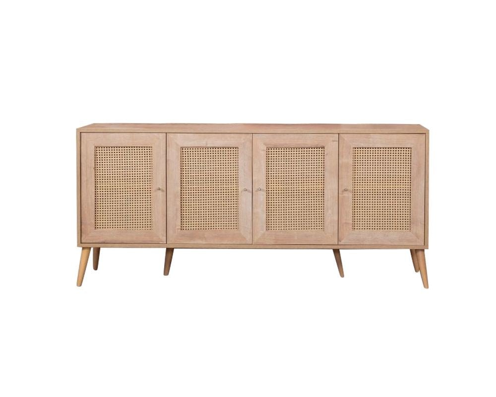 Mobile contenitore Calvin con chiusura ammortizzata 180 cm Aspetto rovere Legno composito rivestito melamina, MDF