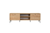 Mobile contenitore Calvin effetto rovere 180 cm Pannello in fibra di legno rivestito melaminico