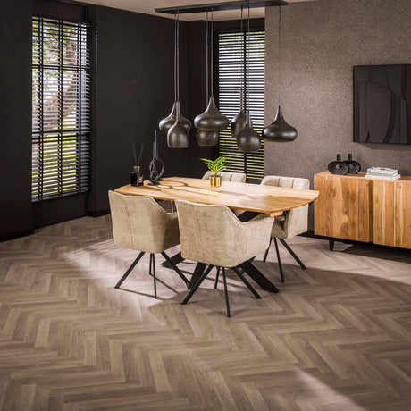 Tavolo da pranzo allungabile danese Mack ovale in legno di acacia 175-275x90 cm