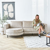 Divano Bella Dimehouse Beige LxPxH 138x98x55 Tessuto Foto atmosferica in situazione