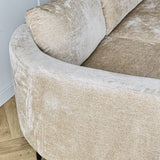 Divano Bella Dimehouse Beige LxPxH 138x98x55 Tessuto Dettaglio fotografico atmosferico