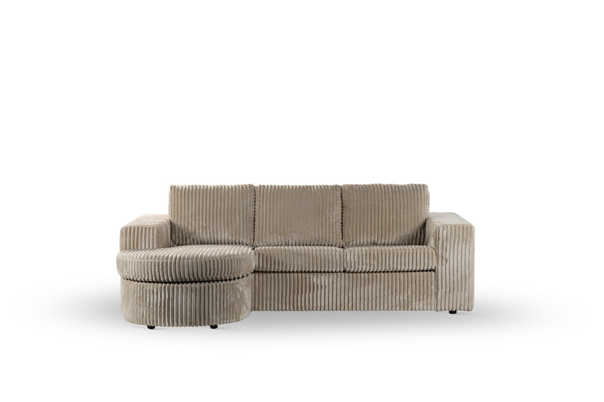 Divano Flores DH Interior Beige Bianco foto vista frontale