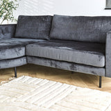 Divano Bella Dimehouse Antracite LxPxH 138x98x55 Tessuto Atmosferico dettaglio fotografico