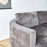 Divano Bella Dimehouse Grigio LxPxH 138x98x55 Tessuto Dettaglio fotografico atmosferico