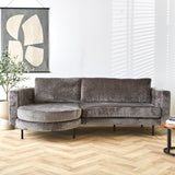 Divano Bella Dimehouse Grigio LxPxH 138x98x55 Tessuto Foto atmosferica vista frontale