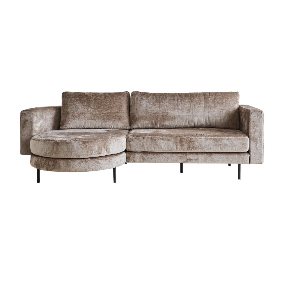 Divano Bella Dimehouse Tortora LxPxH 138x98x55 Tessuto Bianco foto vista frontale
