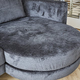 Divano Bella Dimehouse Antracite LxPxH 138x98x55 Tessuto Foto campione colore atmosferico