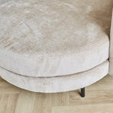 Divano Bella Dimehouse Beige LxPxH 138x98x55 Tessuto Dettaglio fotografico atmosferico