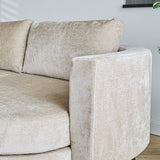 Divano Bella Dimehouse Beige LxPxH 138x98x55 Tessuto Dettaglio fotografico atmosferico